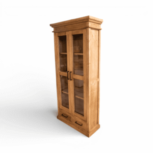 Biblioteca con Puertas de Vidrio Alamo