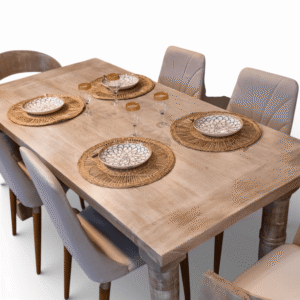 Juego Mesa Rústico + 6 sillas daniela