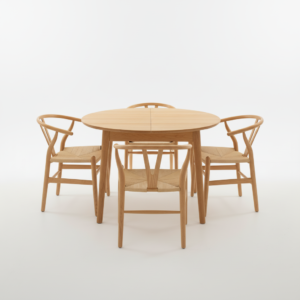 Juego de Comedor WHISBONE + 4 Sillas