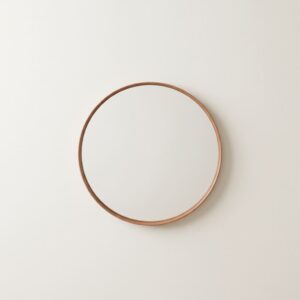 Espejo Redondo 60 Similcuero