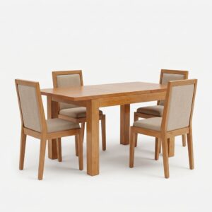 Juego de Comedor con Buña Extensible + 4 Sillas Lola